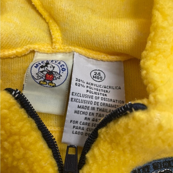 Mickey & Co vintage fleece Mickey Mouse vest size 24 months - Picture 3 of 4